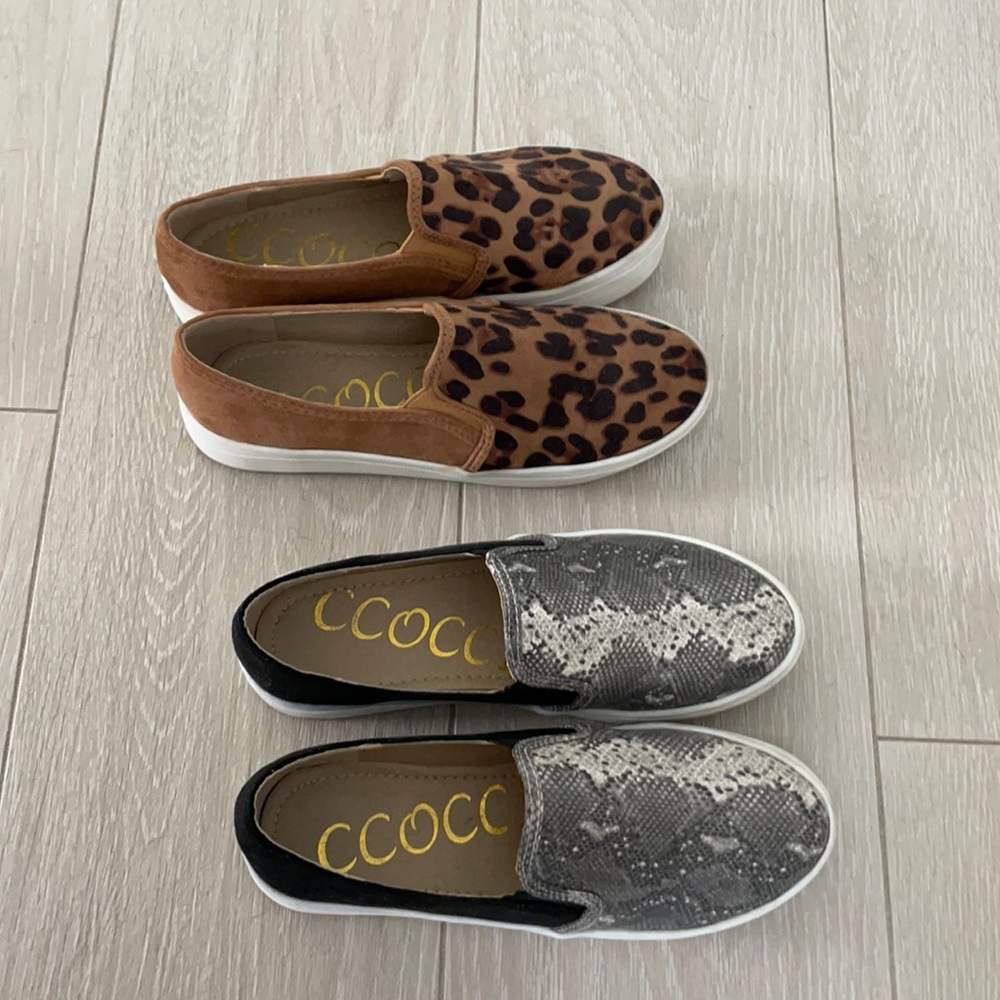CCOCCI Slip On Wedge Sneakers Bundle! Size 6-7